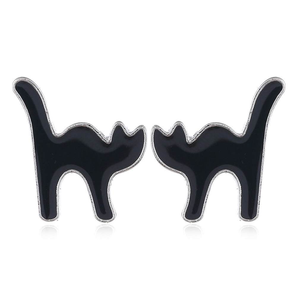 Wholesale Halloween Horror Funny Skull Spider Earrings